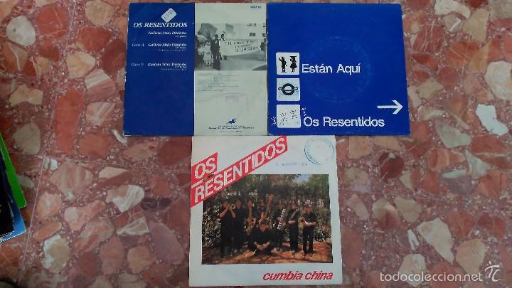 Discos de vinilo: LOTE 3 SINGLES OS RESENTIDOS - Foto 1