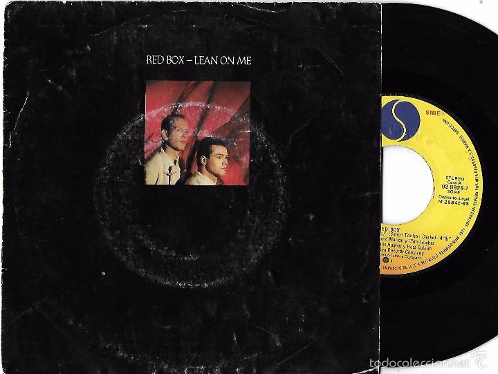 Discos de vinilo: RED BOX: LEAN ON ME / STINGING BEE - Foto 1
