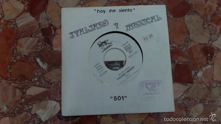 Vinyl-Schallplatten: ITALIANO Y MUSICAL - HOY ME SIENTO SINGLE 1989 INCLUYE FOTO Y HOJA