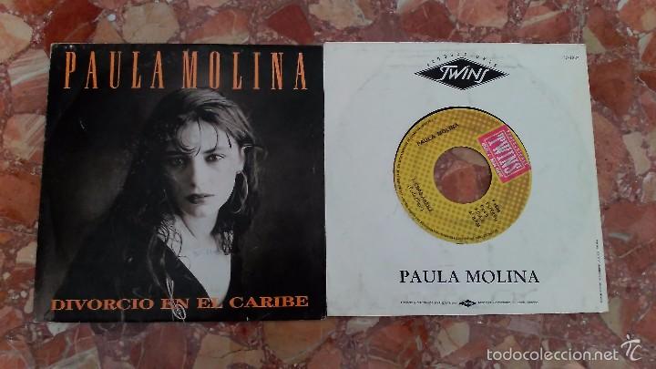 Discos de vinilo: LOTE 2 SINGLES DE PAULA MOLINA - Foto 1