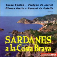 Discos de vinilo: COBLA LAIETANA - SARDANAS EN LA COSTA BRAVA - EP VERGARA 1963. Lote 58898521