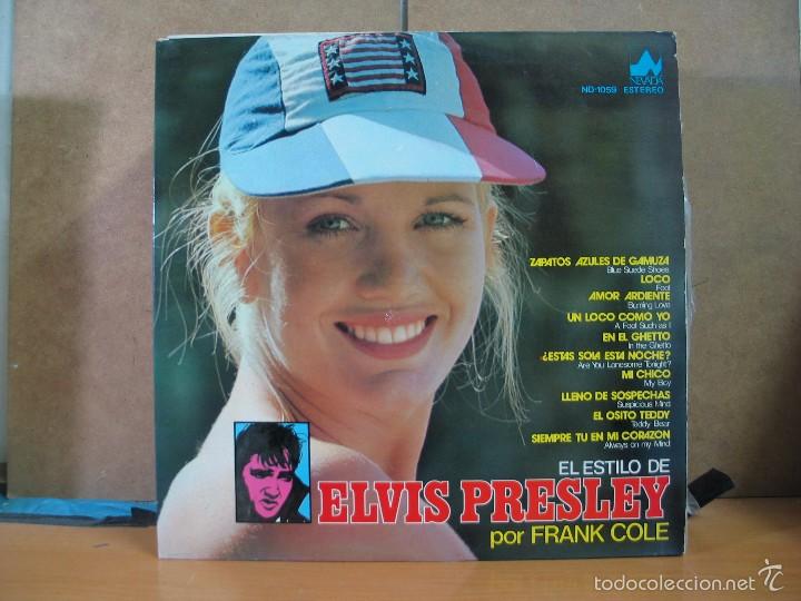 Discos de vinilo: Frank Cole - El Estilo De Elvis Presley - Nevada ND-1059 - 1977