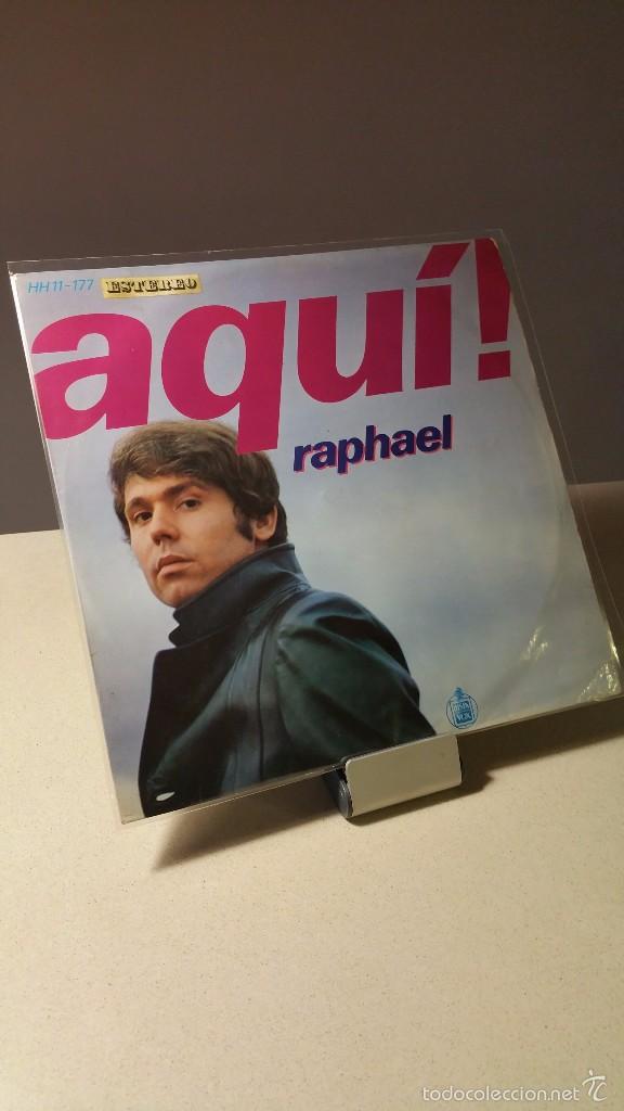 Discos de vinilo: RAPHAEL AQU&Iacute; LP - Foto 1