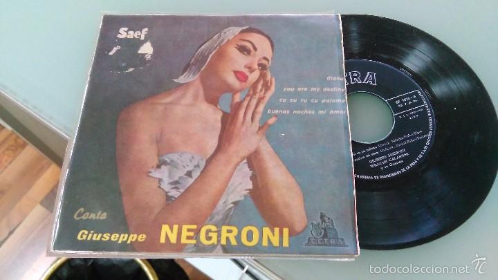 Disques de vinyle: Giuseppe negroni ep .Espa&ntilde;a 1959