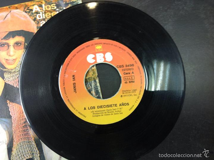 Discos de vinilo: Janisian- a los diecisiete a&ntilde;os - Foto 2