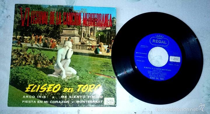 Discos de vinilo: ELISEO DEL TORO : ARCO IRIS + 3 (EMI REGAL 1964) - Foto 1