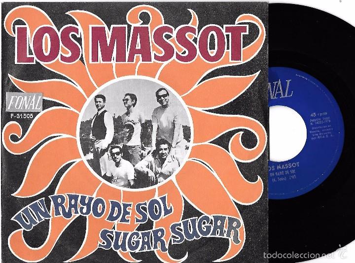 Discos de vinilo: MASSOT, LOS: UN RAYO DE SOL / SUGAR SUGAR - Foto 1