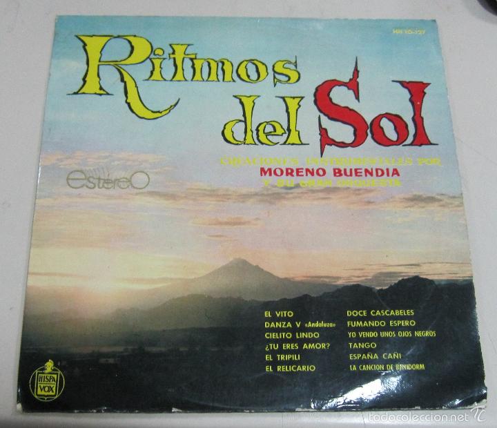Dischi in vinile: LP. RITMOS DEL SOL. MORENO BUENDIA Y SU GRAN ORQUESTA. HISPAVOX, MADRID