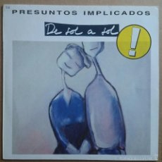 Discos de vinilo: PRESUNTOS IMPLICADOS: DE SOL A SOL, LP WEA 9031-71852-1, 1990. NM/VG+. PEGATINA EN PORTADA.. Lote 59129765