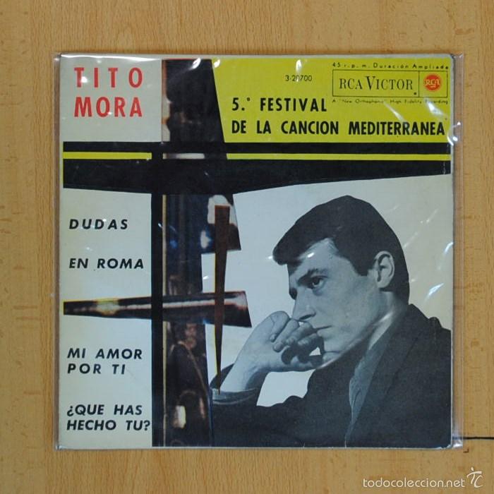 Discos de vinilo: TITO MORA - DUDAS + 3 - EP - Foto 1