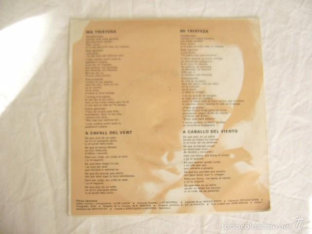 Discos de vinilo: LLUIS LLACH - A CAVALL DEL VENT - Foto 2