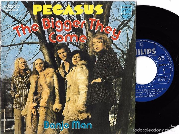 Discos de vinilo: PEGASUS: THE BIGGER THEY COME / BANJO MAN - Foto 1