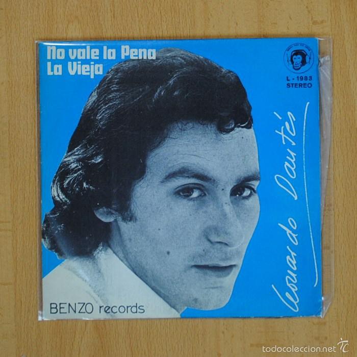 Discos de vinilo: LEONARDO DANTES - NO VALE LA PENA / LA VIEJA - SINGLE - Foto 1
