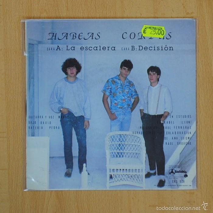 Discos de vinilo: HABEAS CORPUS - A LA ESCALERA / DECISION - SINGLE - Foto 2