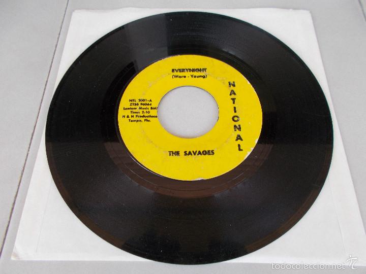 Discos de vinilo: THE SAVAGES - EVERYNIGHT - SG - Foto 1