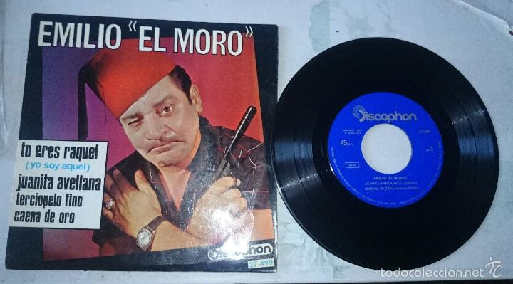 Discos de vinilo: Emilio el moro: Tu eres Raquel + 3 (Discophon 1966) - Foto 1