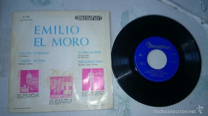 Discos de vinilo: Emilio el moro: Tu eres Raquel + 3 (Discophon 1966) - Foto 2