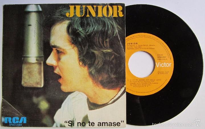 Discos de vinilo: (7) VINILO SIGLE JUNIOR SI NO TE AMASE - Foto 1