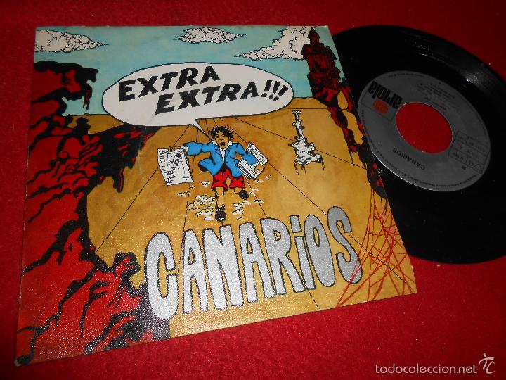 Discos de vinilo: CANARIOS Extra extra/Reachin out 7 SINGLE 1971 Ariola - Foto 1
