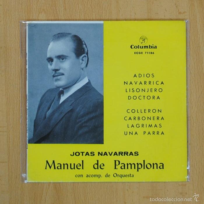 Discos de vinilo: MANUEL DE PAMPLONA - ADIOS + 7 - EP - Foto 1