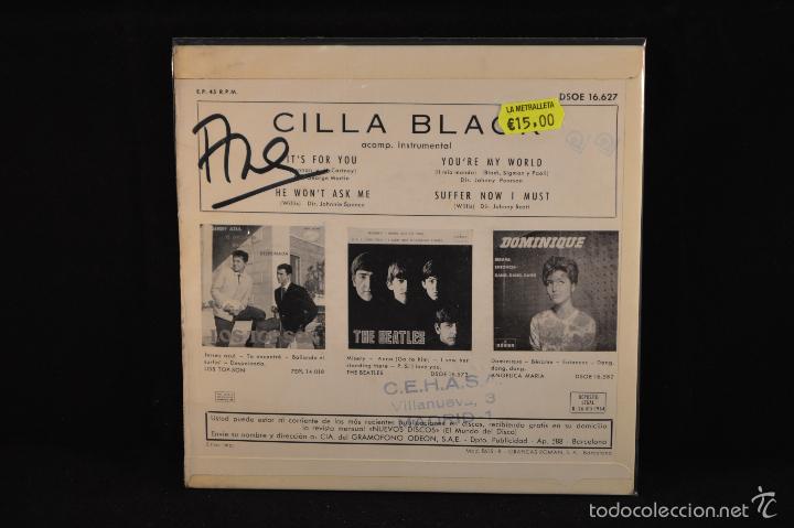 Discos de vinilo: CILLA BLACK - IT&acute;S FOR YOU +3 - EP - Foto 2