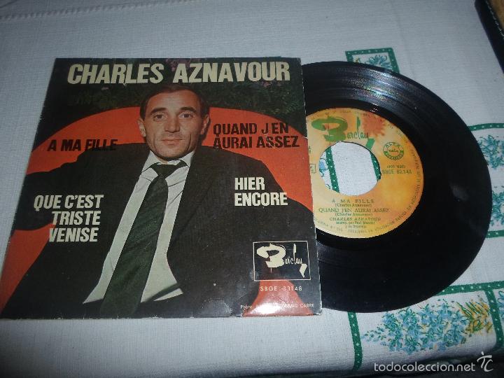 Discos de vinilo: CHARLES AZNAVOUR A MA FILLE - Foto 1
