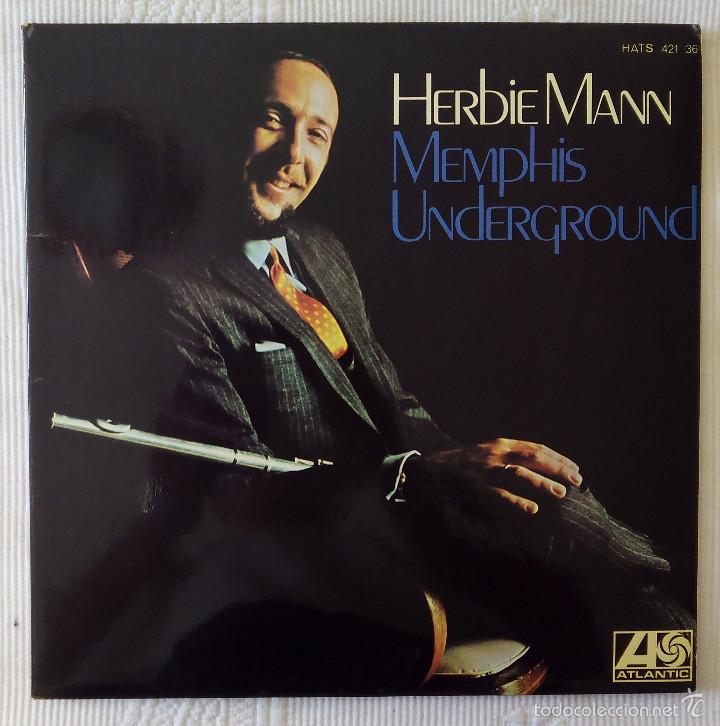 Discos de vinilo: HERBIE MANN, MEMPHIS UNDERGROUND (HISPAVOX) LP ESPA&Ntilde;A - GATEFOLD - LARRY CORYELL - Foto 1