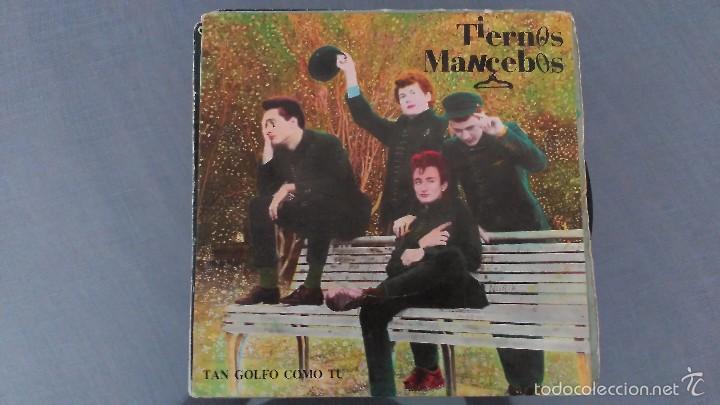 Disques de vinyle: TIERNOS MANCEBOS SG POLYDOR 1987 TAN GOLFO COMO TU/ SEVILLA INDOMITA