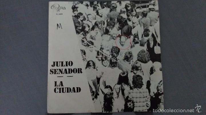 Discos de vinilo: JULIO SENADOR.LA CIUDAD SINGLE - Foto 1