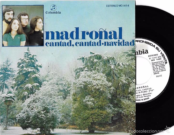 Discos de vinilo: MADRO&Ntilde;AL: CANTAD, CANTAD / NAVIDAD - Foto 1