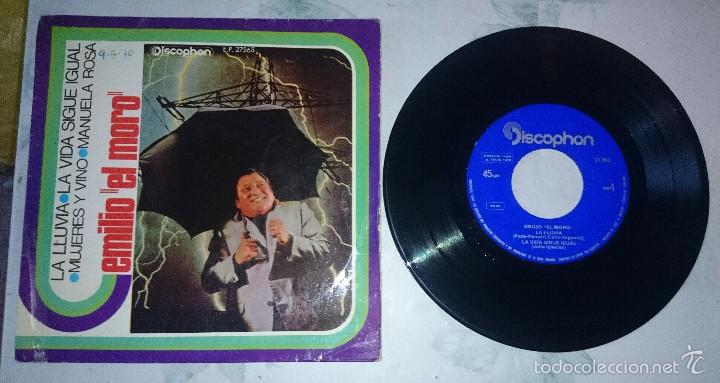 Discos de vinilo: EMILIO EL MORO : LA LLUVIA +3 (DISCOPHON 1970) - Foto 1