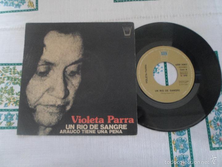Discos de vinilo: violeta parra - un rio de sangre - Foto 1