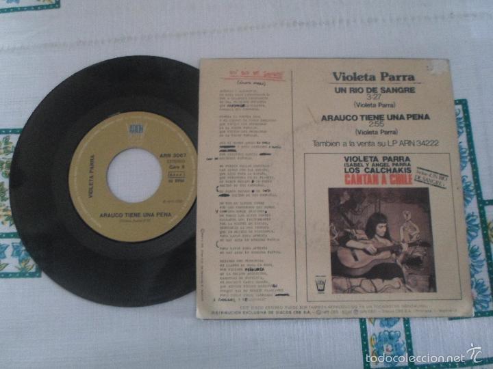 Discos de vinilo: violeta parra - un rio de sangre - Foto 2