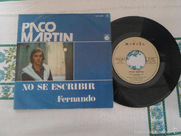 Discos de vinilo: paco martin - no se escribir - Foto 1