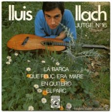 Discos de vinilo: LLUIS LLACH, CONCÈNTRIC 1967, NOVA CANÇÓ ARREGLOS FRANCESC BURRULL. Lote 59751780