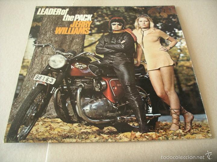 Dischi in vinile: S&Oacute;LO PORTADA JERRY WILLIAMS LP LEADER OF THE PACK ORIGINAL ESPA&Ntilde;A MINT DISCO NO INCLU&Iacute;DO