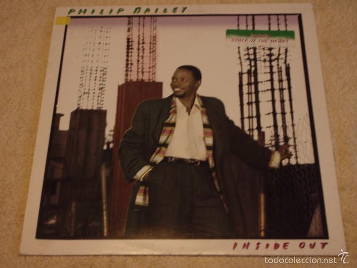 Discos de vinilo: PHILIP BAILEY ( INSIDE OUT ) 1986 - HOLANDA LP33 CBS - Foto 1