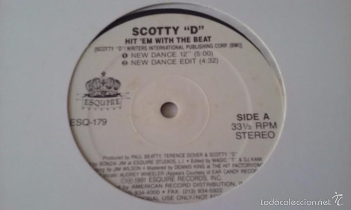 Discos de vinilo: Scotty D - Hit Em With The Beat - 1991 - Foto 1