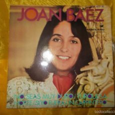 Discos de vinilo: JOAN BAEZ. NO SEAS MUY DURO + 3. EP. VANGUARD 1968. IMPECABLE. Lote 59779268