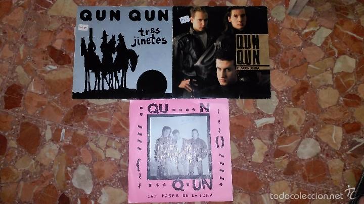 Discos de vinilo: LOTE 3 SINGLES QUN QUN - Foto 1