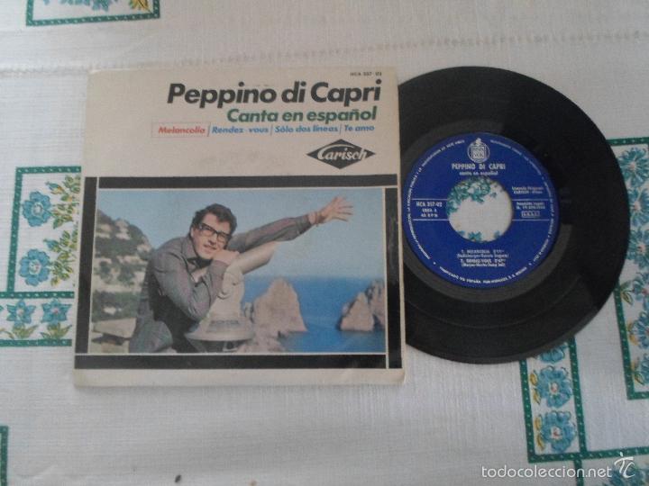 Discos de vinilo: PEPPINO DI CAPRI - MELANCOLIA +3 - Foto 1