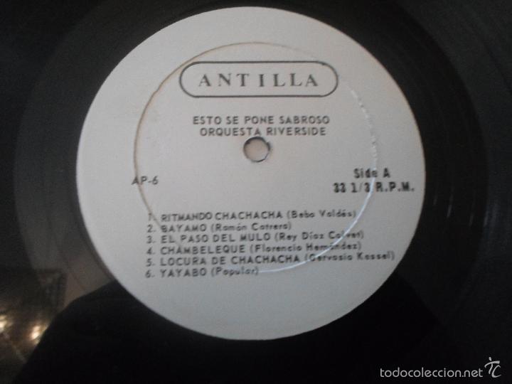 Discos de vinilo: ORQUESTA RIVERSIDE - ESTO SE PONE SABROSO - Foto 3