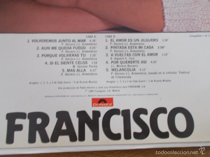 Discos de vinilo: FRANCISCO A VUELTAS CON EL AMOR. - Foto 2