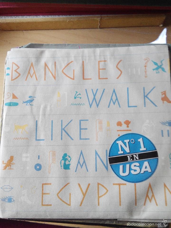 Discos de vinilo: BANGLES - WALK LIVE AN EGYPTIAN - SINGLE VINILO - Foto 1