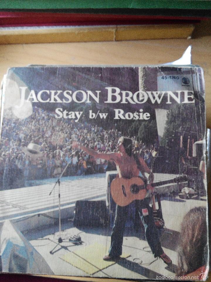 Discos de vinilo: JACKSON BROWNE - STAY b/w ROSIE- SINGLE VINILO - Foto 1