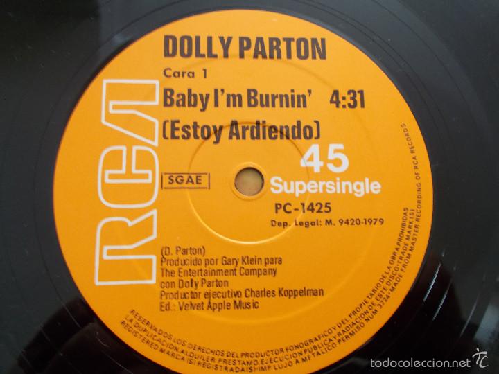 Discos de vinilo: DOLLY PARTON.BABY I&acute;M BURNIN. - Foto 2