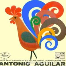 Discos de vinilo: ANTONIO AGUILAR - CANCIONES MEXICANAS - CANCION MIXTECA + 3 TEMAS - EP ZAFIRO 1967 - EP ZAFIRO 