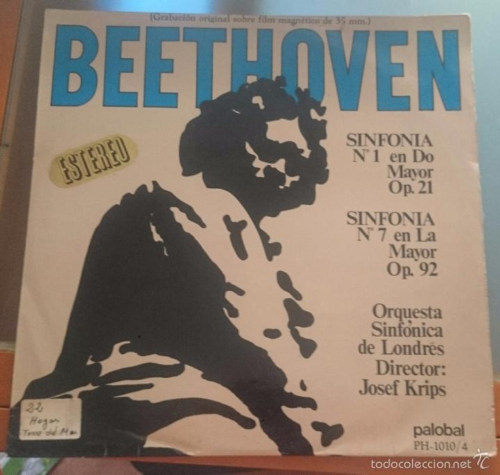 Discos de vinilo: BEETHOVEN. SINFONIA NUMERO 1 Y 7. - Foto 1