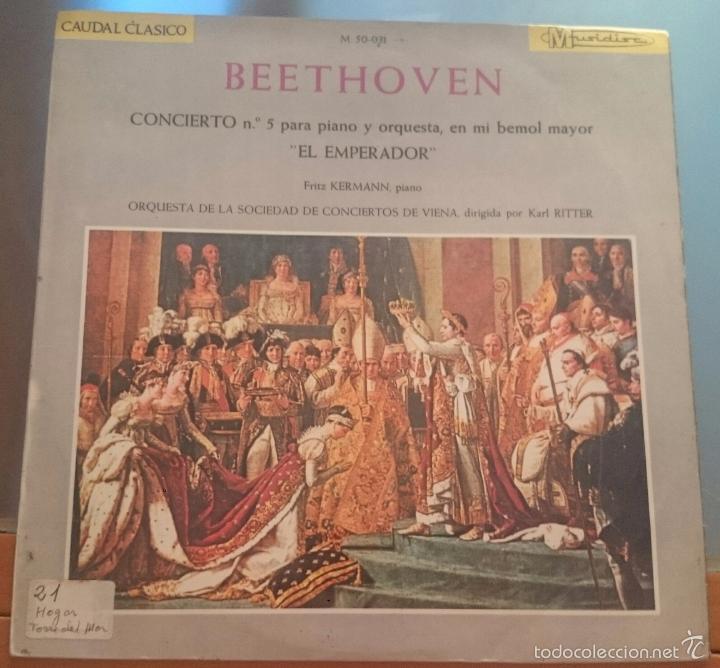 Discos de vinilo: BEETHOVEN. CONCIERTO NUMERO 5. EL EMPERADOR - Foto 1