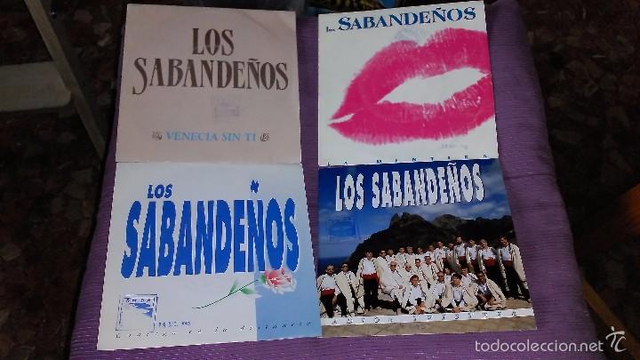 Discos de vinilo: LOTE 4 SINGLES LOS SABANDE&Ntilde;OS - Foto 1